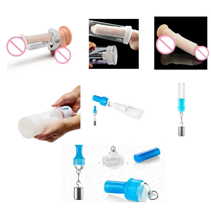 Penis Sleeve for Male Penies Extender Pump Enlargement Silicone Glans Protector Cap Replacement for Peniles Stretcher Clamping