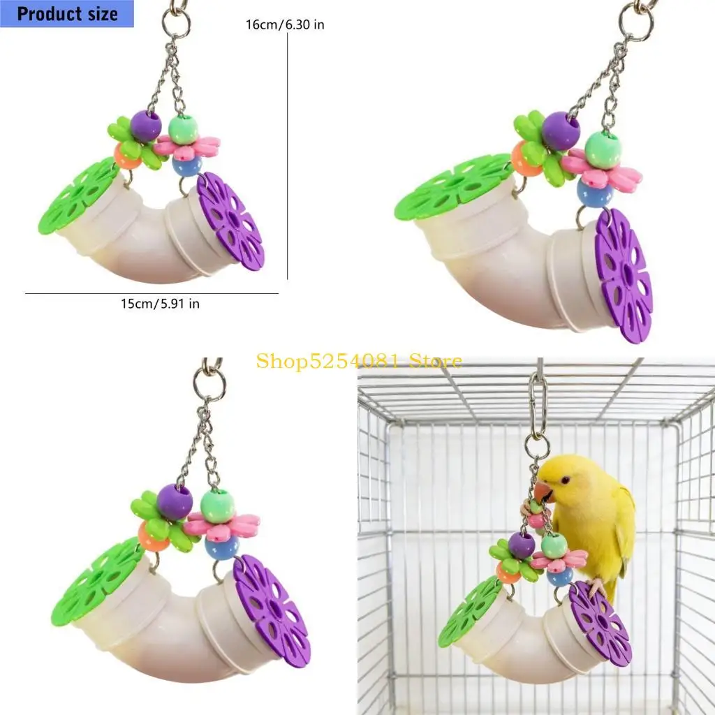 AXYC Easyly Install Acrylic Bird Chewing Toy Encouraging Healthy Habits and Fun Exploration for Various Species
