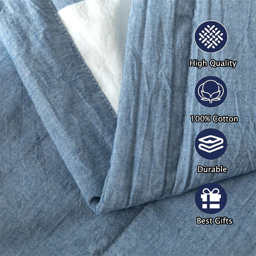 الصيف 100% القطن رقيقة لحاف المعزي لينة تكييف الهواء كل موسم لحاف/لحاف/بطانية خفيفة الوزن غطاء السرير الفراش الناعم