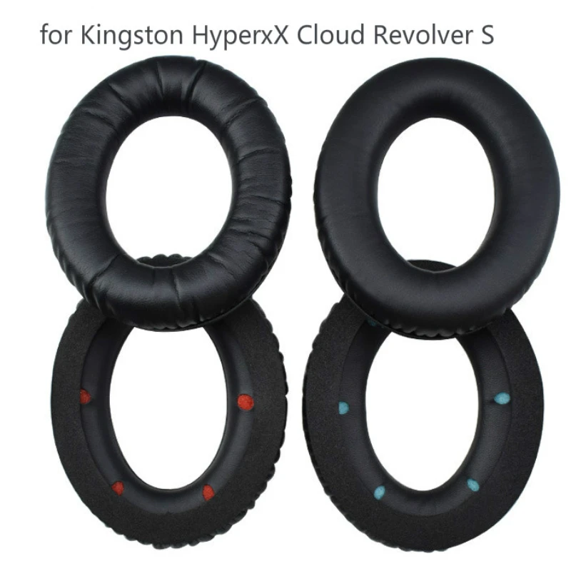 

High-quality Headset Foam Cusion Replacement for Kingston HyperxX Cloud Revolver S earpads Soft Protein Sponge Cover