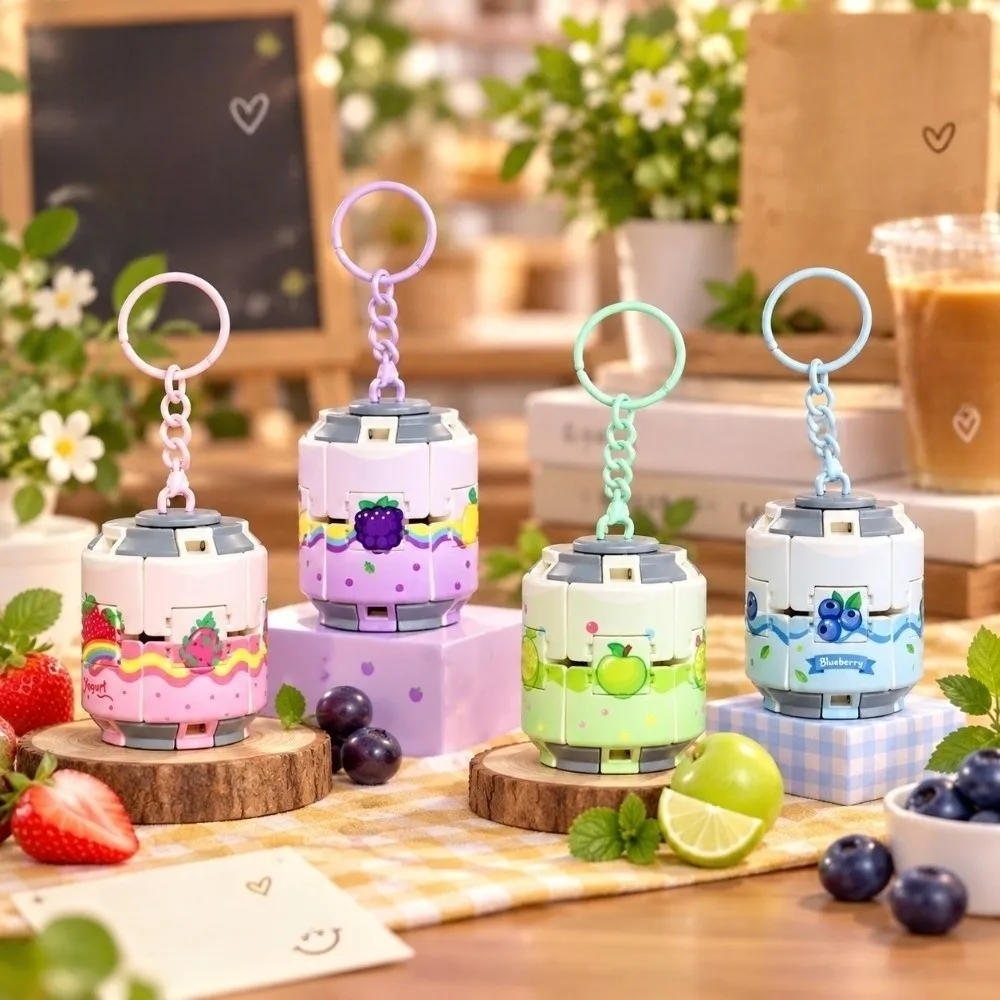 Ornaments Gyroball Soda Can Fidget Fingertip Spinner Bag Charm Spinner Keychain Fruits Theme Funny Press Change Student