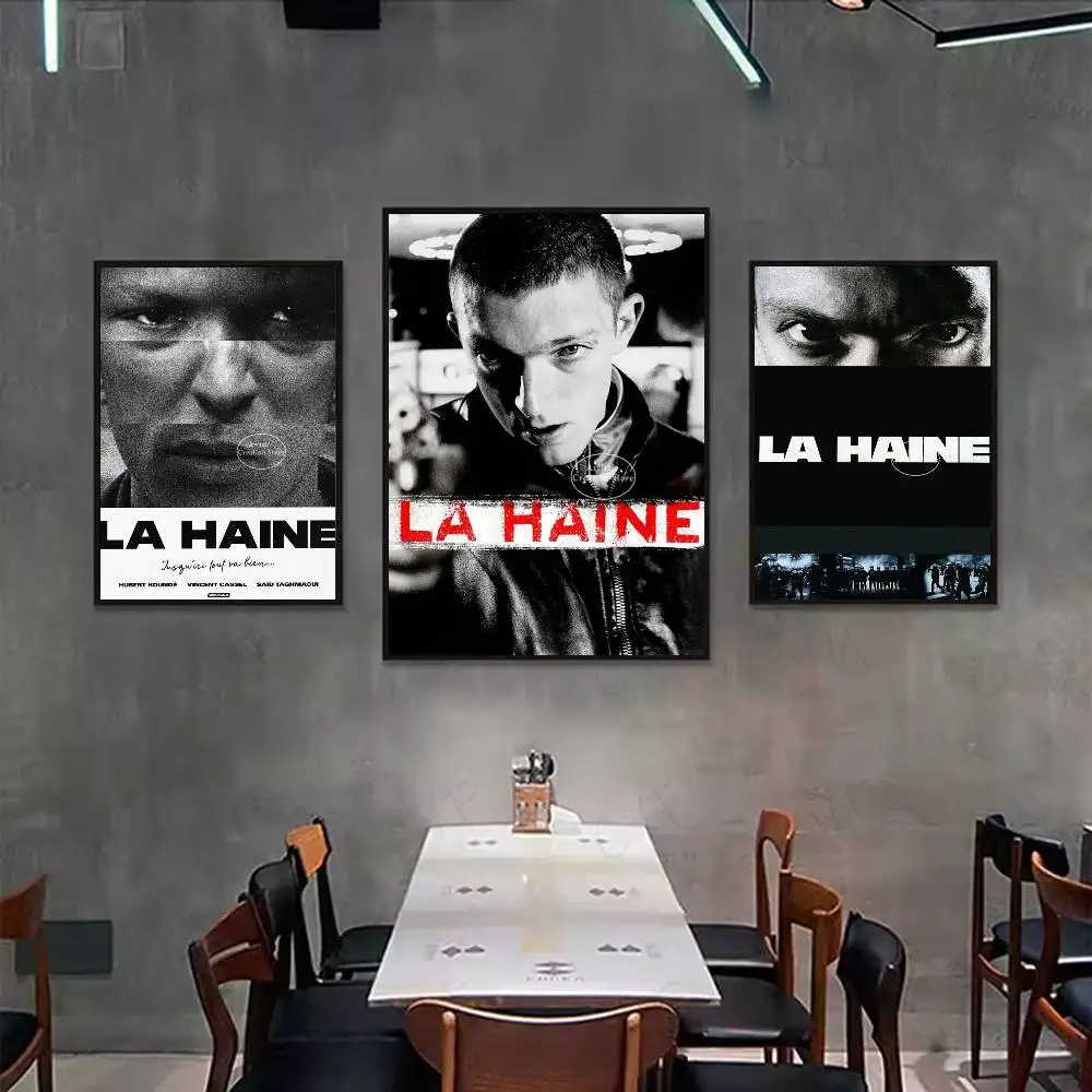 Movie L-La Haine Vintage Poster Wall art print art suitable for living room bedroom bar parlor home decor gift