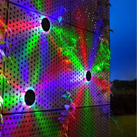 Solar Wall Sconce LED Wall Mounted Lights 4 modes Exterior Light Fixture For Garden Patio Yard Deck Fence Garage Outdoor Light