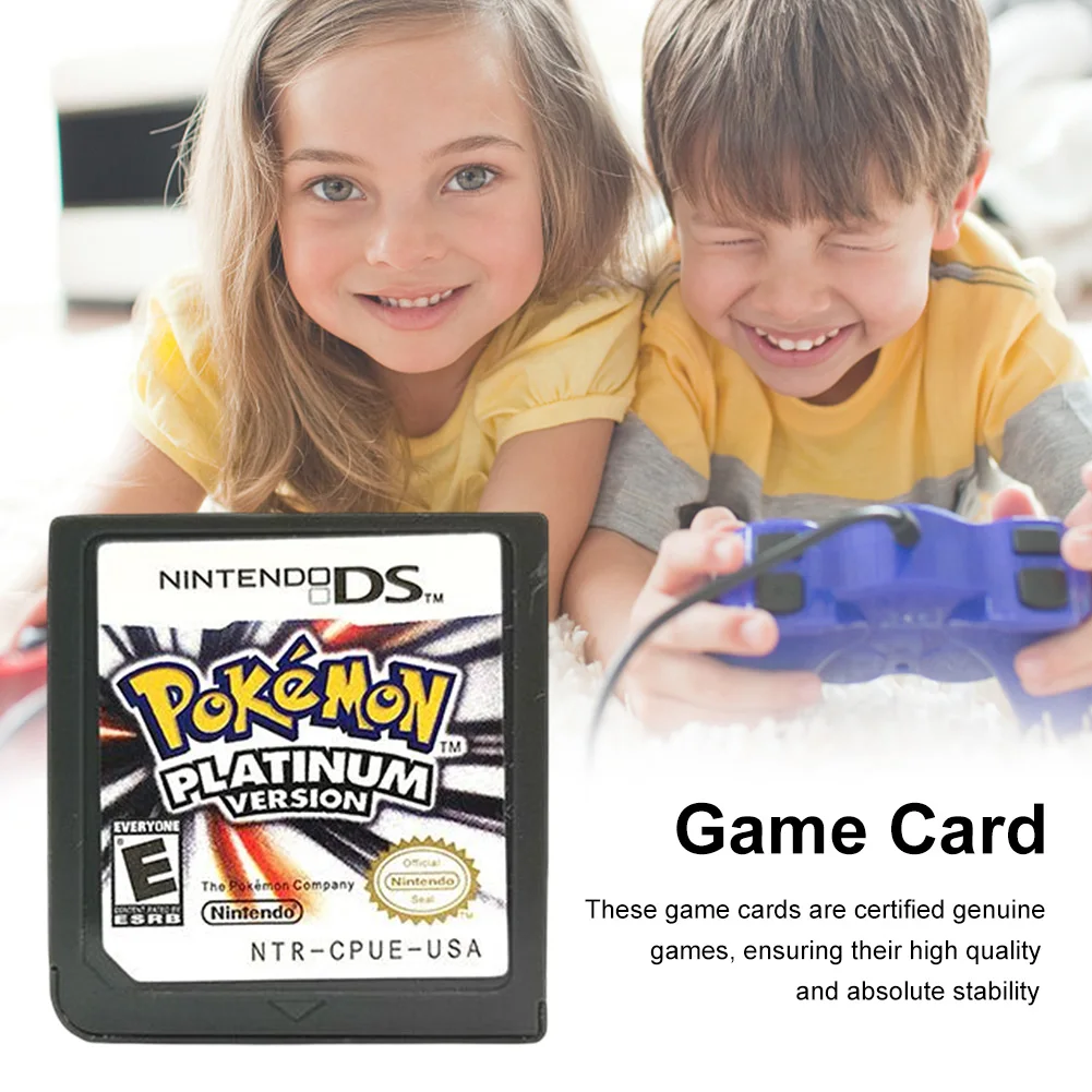 Video Game Console Card Game Series Cartridge Card Series Version Card Platinum Cassette Classic Game Card for 3DS/3DS NDSi/NDS