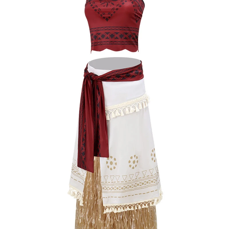 Anime Ocean Romance Voyage Live Version Moana Cosplay Set Coswear Polynesian Style Costume