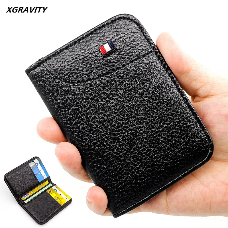 

Wallet for Men Short Casual Carteras Business Foldable Wallets PU Leather Male Billetera Hombre Luxury Small Coin Purse H014