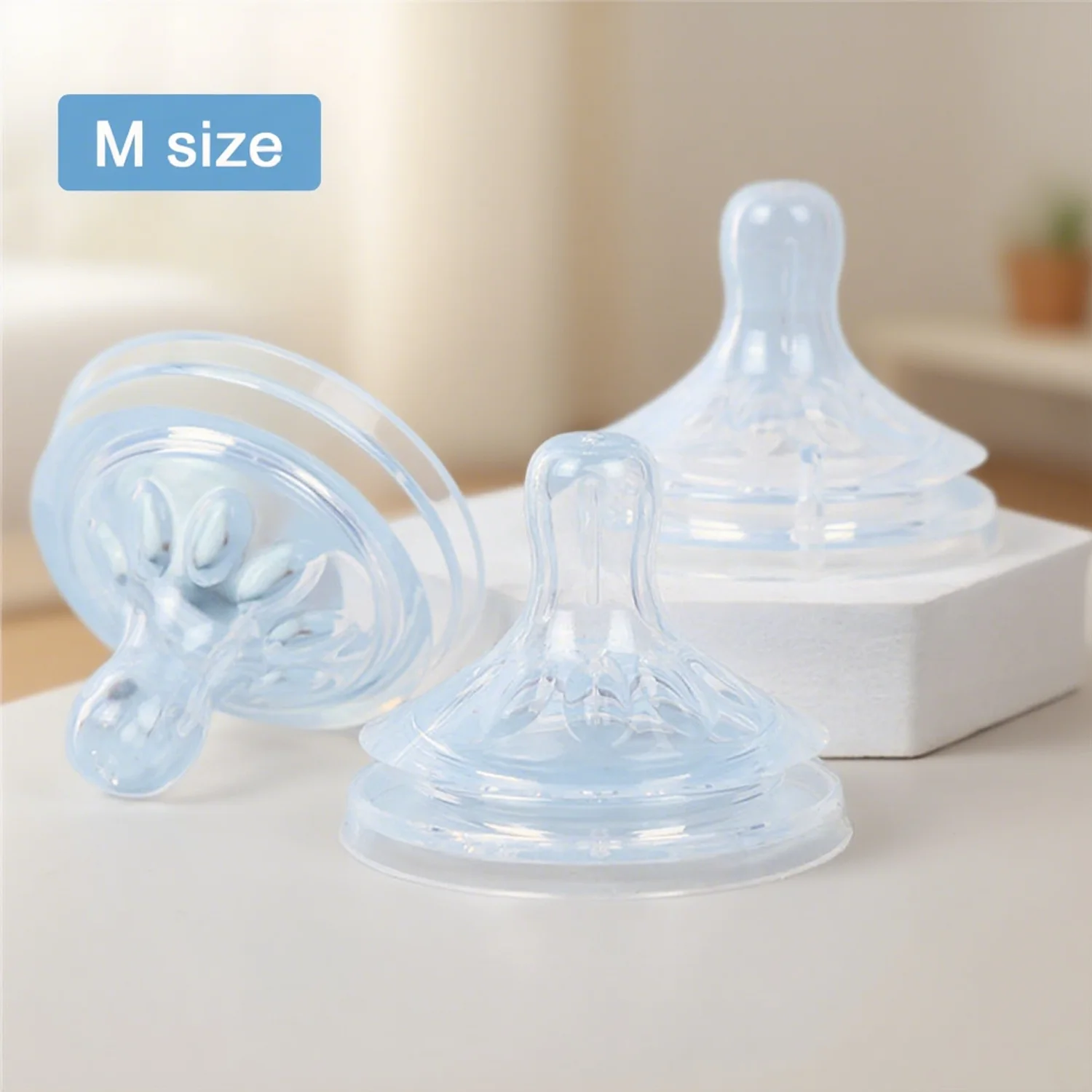Newborn Wide-Mouth Petal Nipple Breast-shaped Silicone Accessory