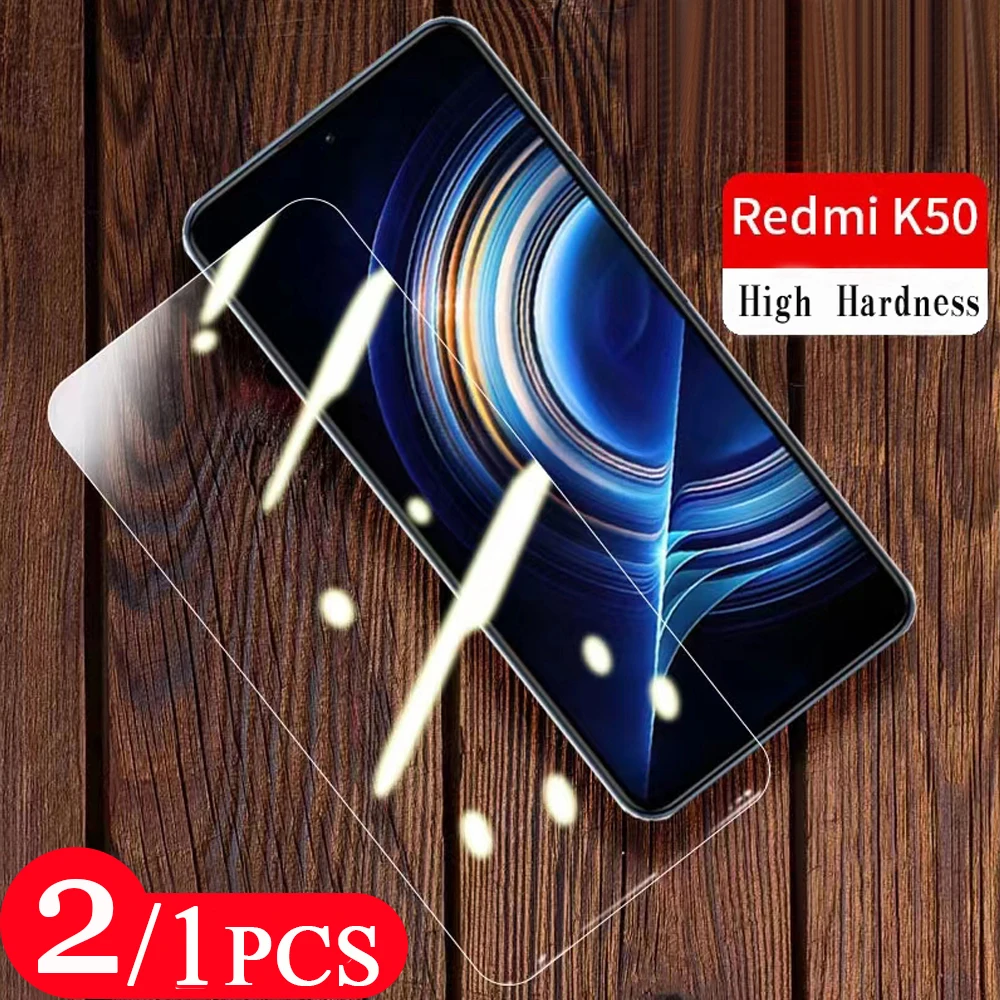 2/1Pcs For Redmi k50 k40 k30 pro plus Ultra Gaming k50i k40s k30s k30i tempered glass 9H phone screen protector protective film