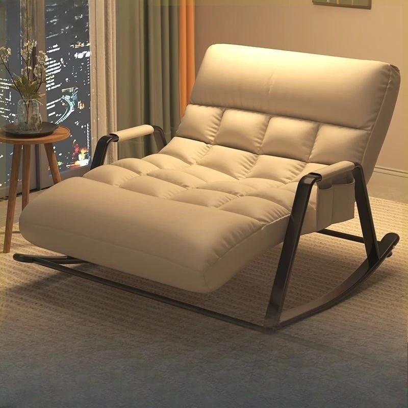 

Rocking Chair Double Adjustable Lazy Sofa Lying Bedroom Balcony Home Leisure Chair Adult Lounge Chair Thickened