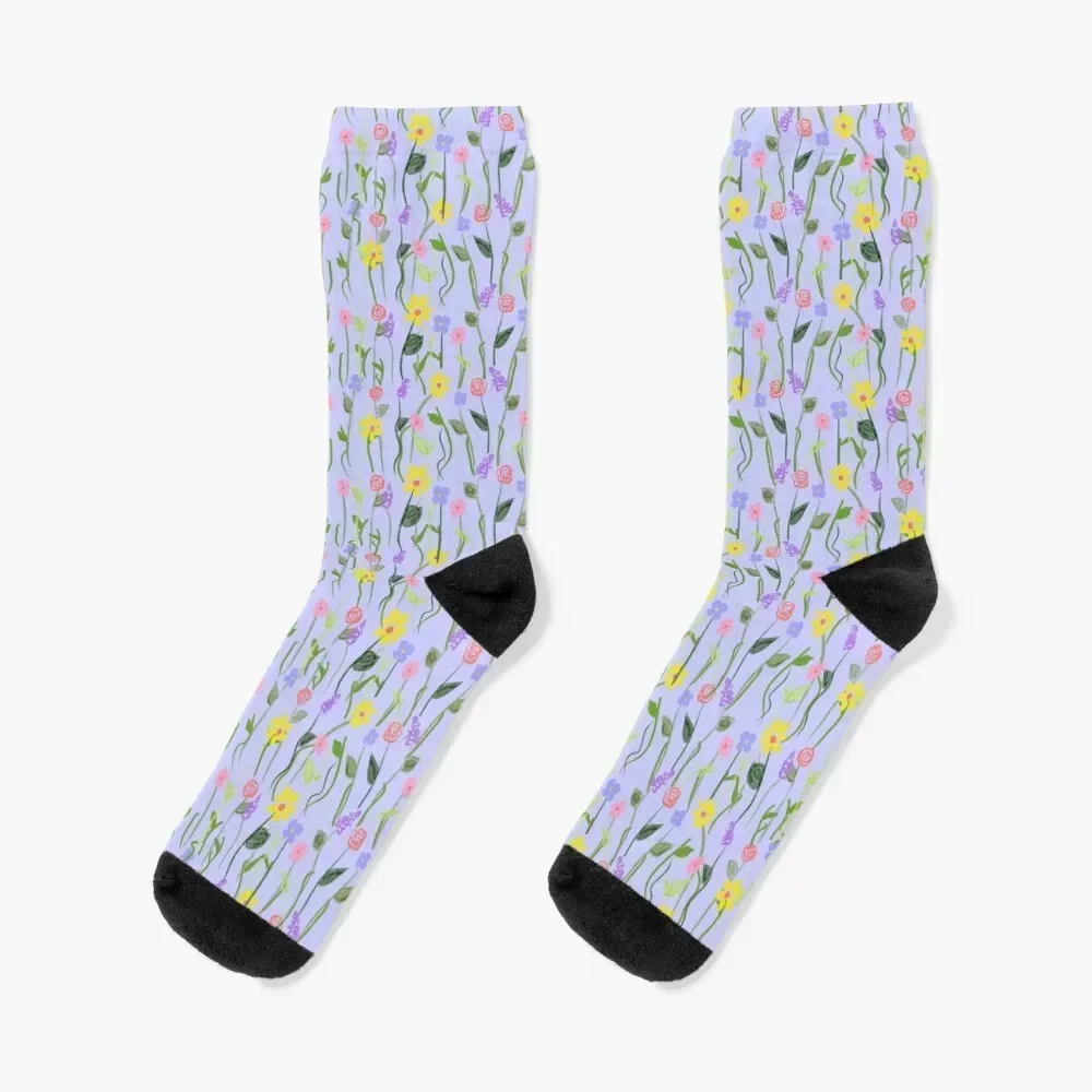 Wildflower meadow Socks Novelties anime Socks Ladies Men's