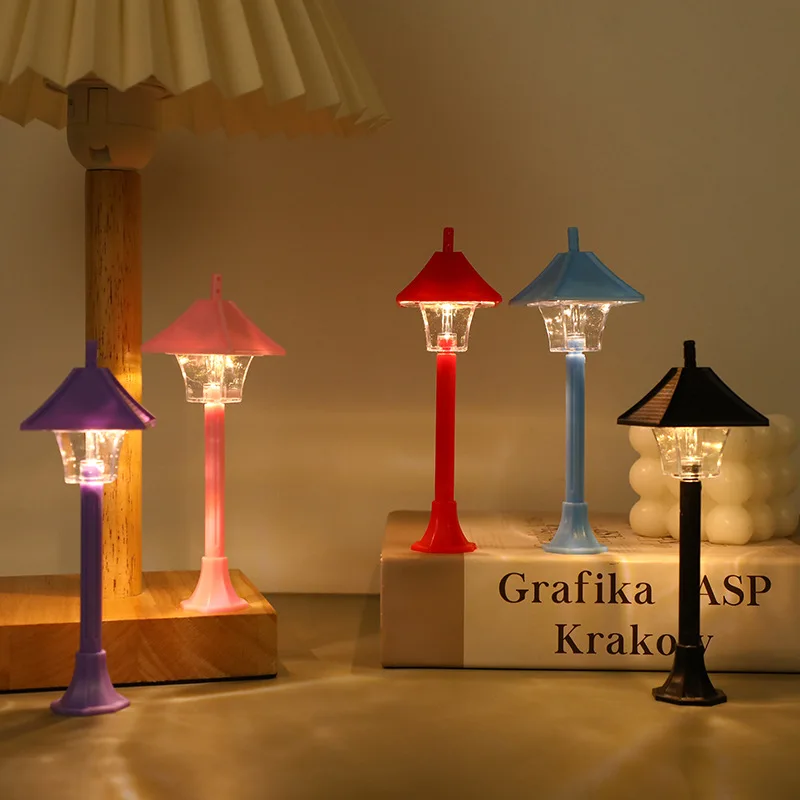 Mini LED Night Light Street Lamp Style - USB Powered Table Decor for Bedroom Office Gift Wholesale