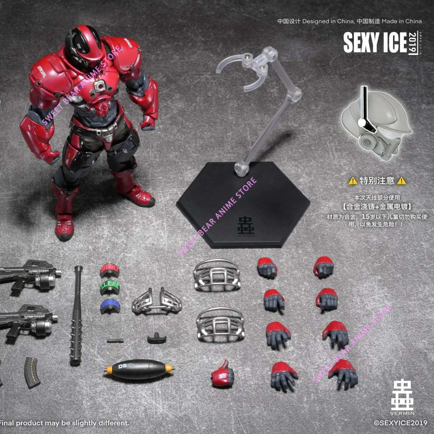 En Stock SEXY ICE Studio 1/12 escala UNKAVL CRUSHER insecto serie asalto tipo-1 figura de acción Anime modelo juguetes de moda muñeca