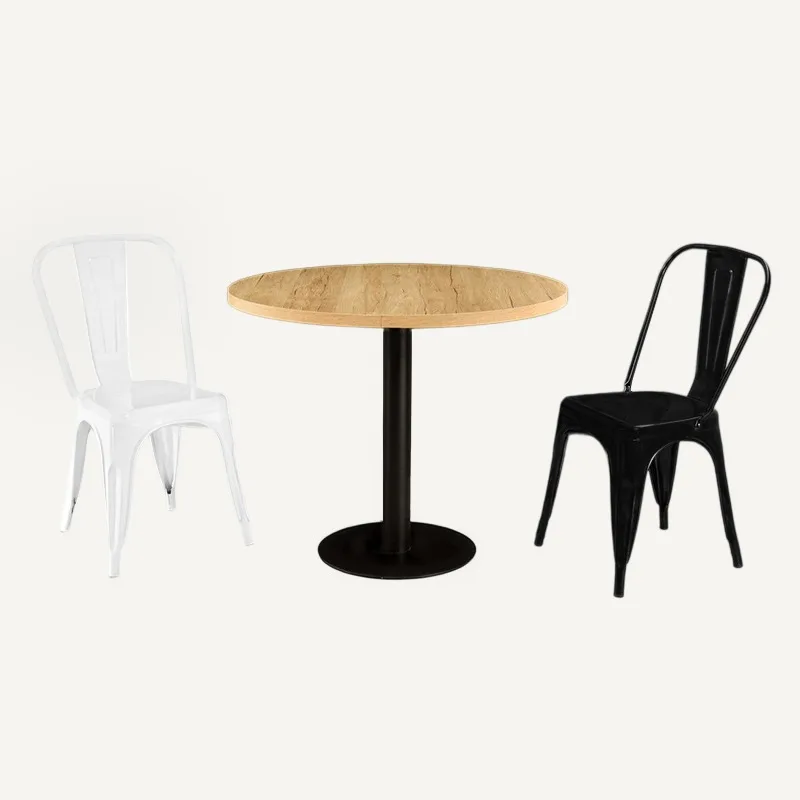 Factory Wholesale Modern Restaurant Tables Sets Furniture Coffee Cafe Shop Fast Food Bar Wooden Table Top Coffee Table