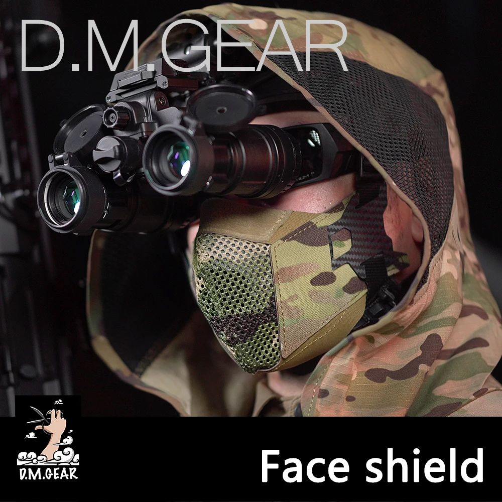 DMGear Taktyczna maska ​​na twarz Anti-Fog Ochrona myśliwska Sprzęt myśliwski Akcesoria Airsoft Wygodne cięcie laserowe Oddychające
