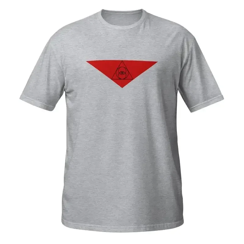Sacred Geometry T Shirt Eye Of God Triangle Masonic Sign And Illuminati Symbol Philosopher'S Stone Occult Outfit Goth Apparel