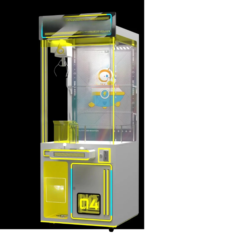 

Indoor Amusement Equipment High Quality Coin Crane with Clips - Prize Gift Claw