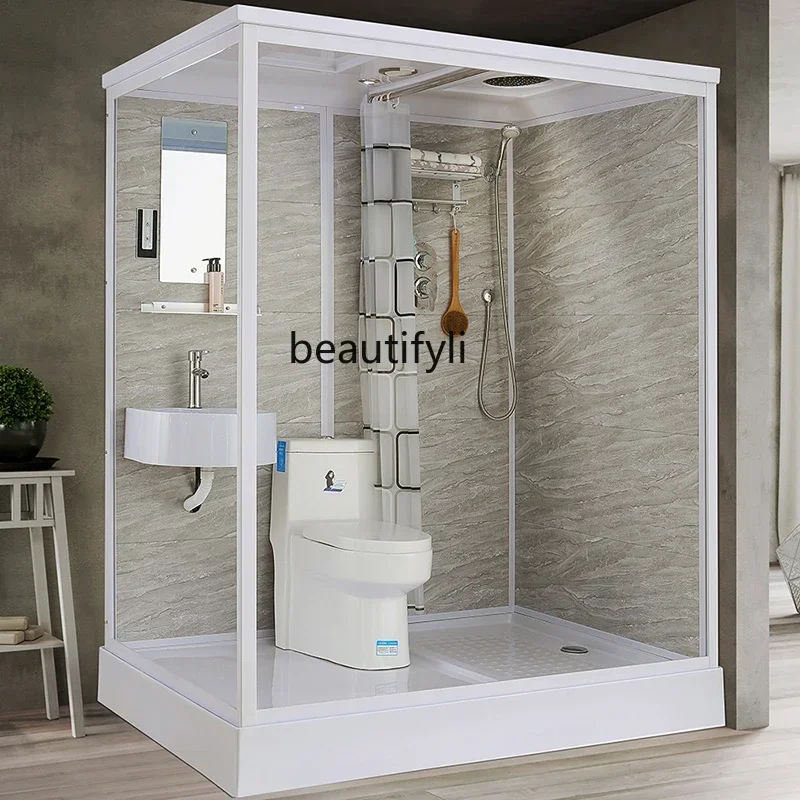 y55Y Shower Room Household Integrated Bathroom Rural Toilet Bathroom Simple Integrated Bathroom Bath