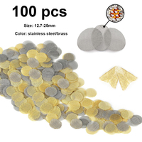 100pcs stainless steel pipe network water pipe filter brass mesh copper tube filter metal filter screen gauze accessories