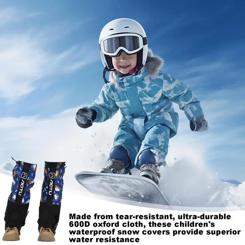 Adjustable Leg Cover Shoes Gaiters Waterproof Outdoor Snow Gaiters Waterproof Boot Gaiters Children's waterproof snow cover ﻿