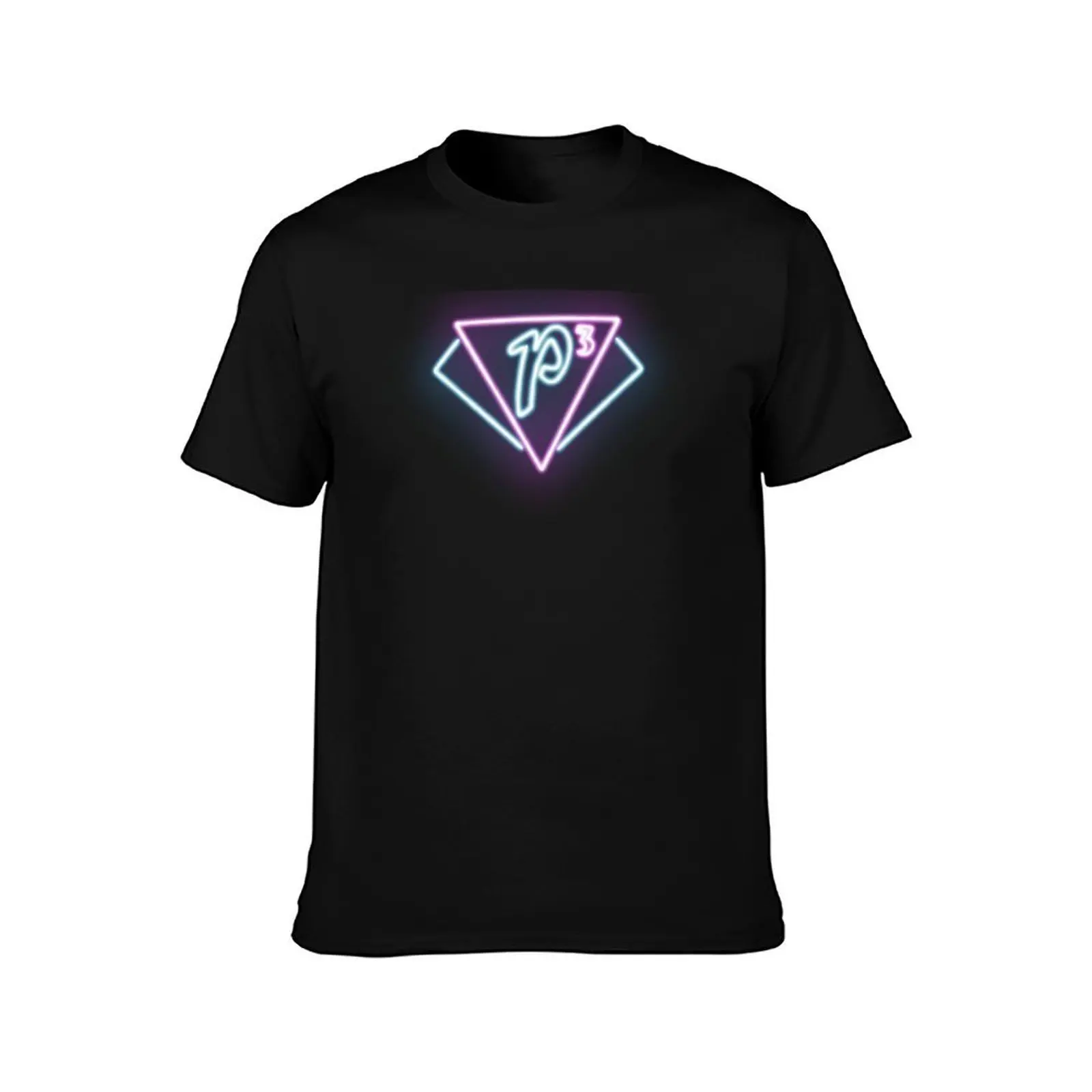 Charmed P3 Club Neon Sign T-Shirt, Summer Casual Cotton Tee, Oversized Streetwear Tops, Vintage Graphic Print, Unisex Men Women