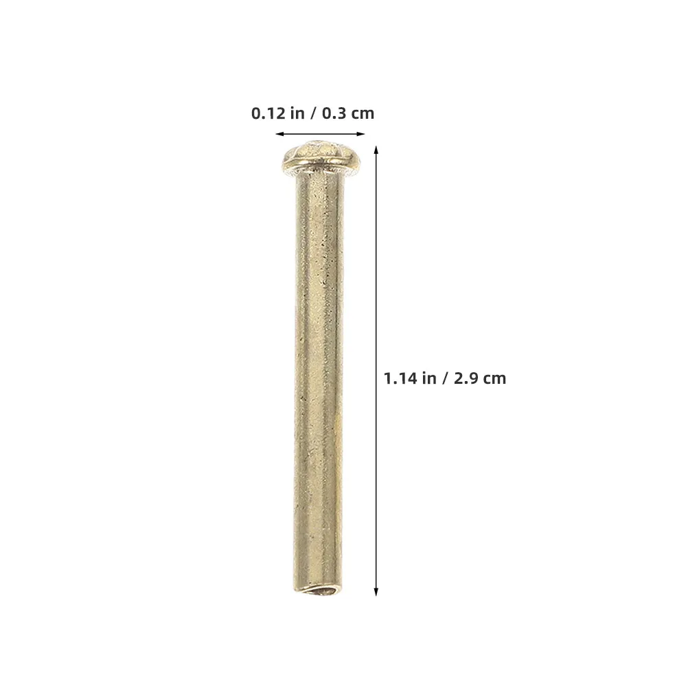 5Set Folding Fan Shaft Rivets and Nuts Repair Kit Gold Plated Metal Fasteners for Hand Fan Restoration DIY Craftsmanship Elegant