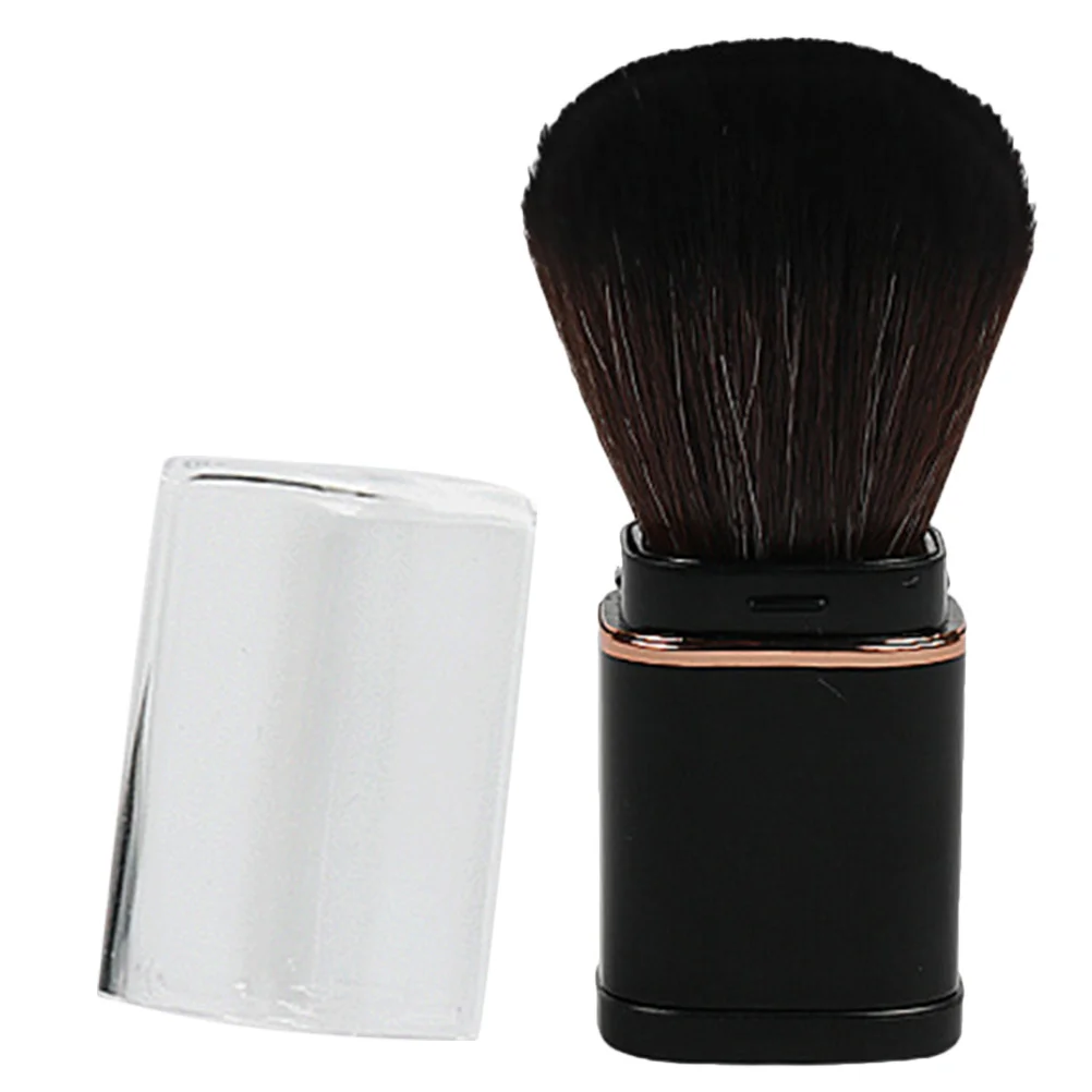 Einziehbarer Make-up-Pinsel, tragbar, multifunktional, Kunstfaser, Rouge, Puderpinsel, weiche Borsten, Reise-Make-up-Werkzeuge