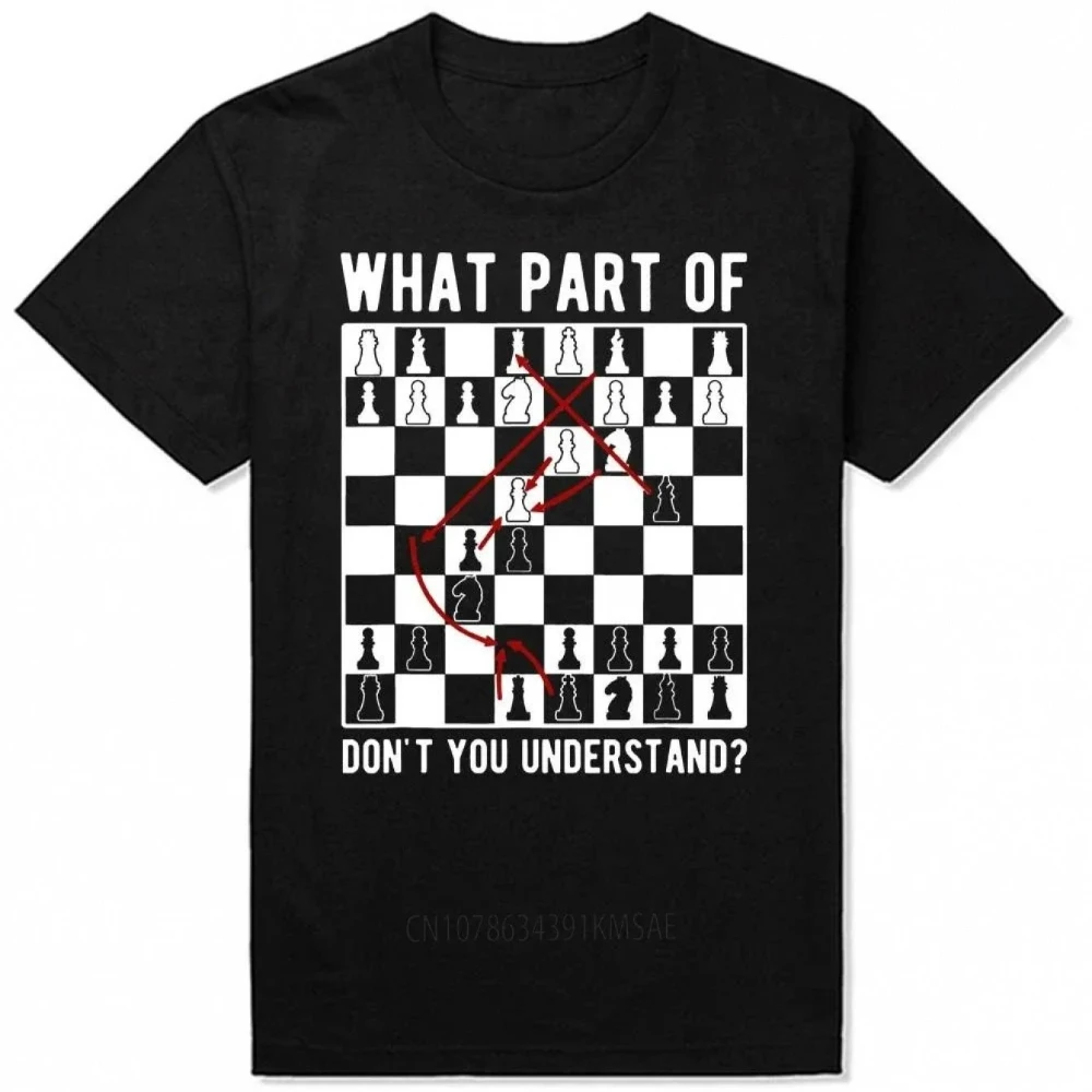 Funny Chess Humor T-Shirt What Part of Chess Didn't You Understand? Slogan Tee with Chess Piece Design
