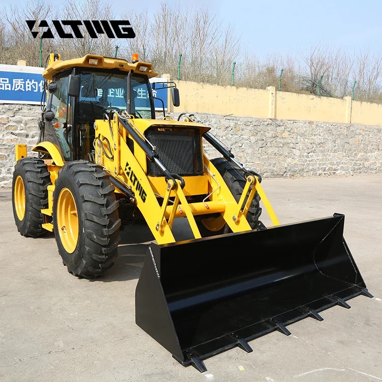 LTMG Chinese cheap 2.5 ton 2500kg LT388H mini backhoe loader with luxury ROPS cabin various attachments