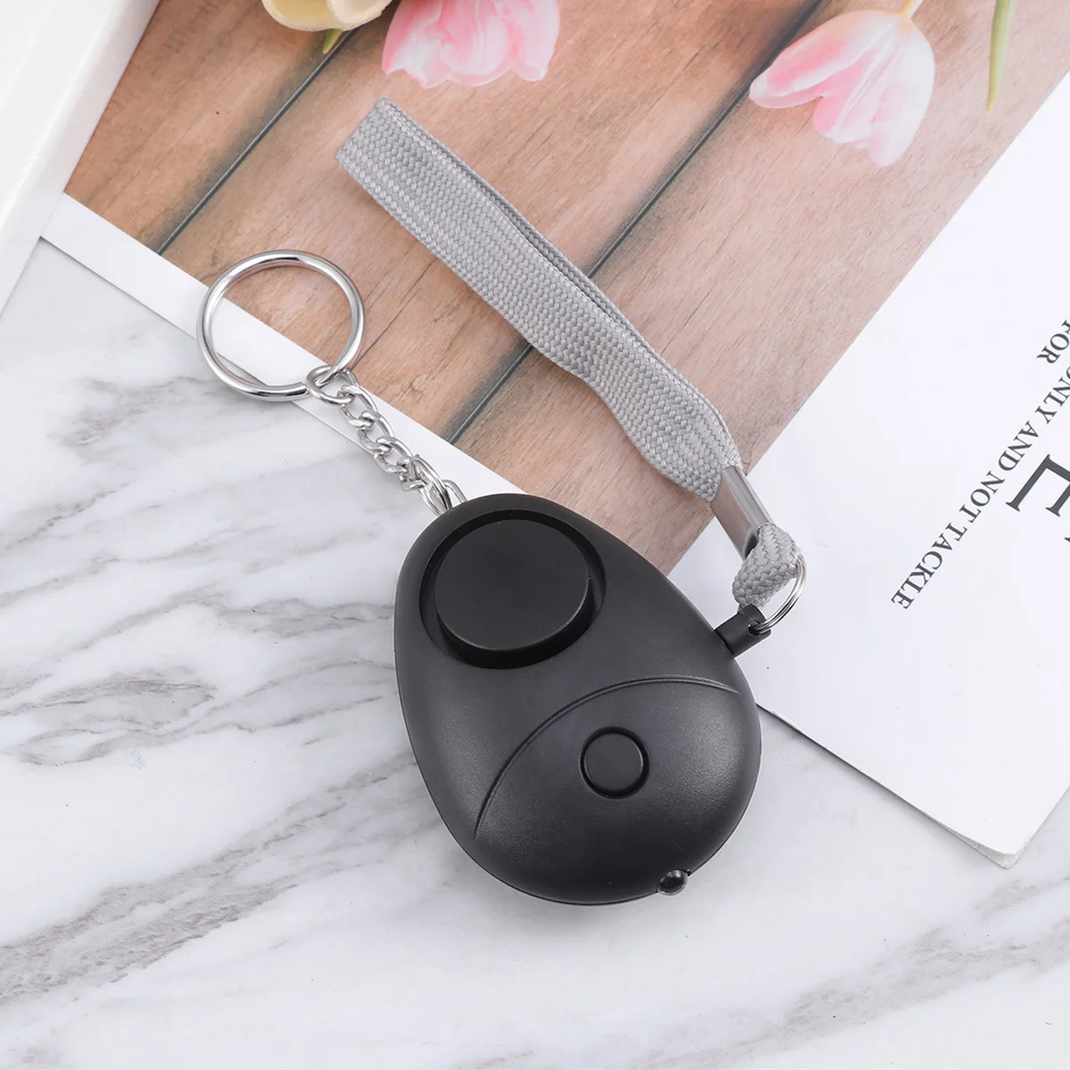 5Pcs 130db Personal Security Alarm Mini Portable Keychain Device with LED Light for Emergency Use Proof Alarm