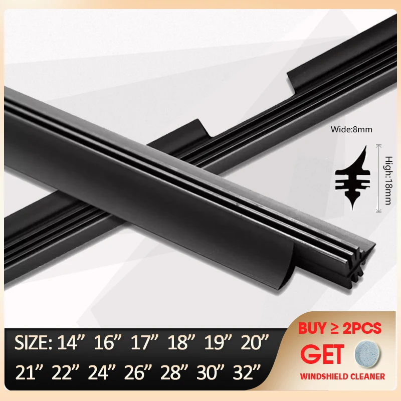 Car Vehicle Insert Rubber strip For Valeo Type Beam Wiper Blade (Refill) 14