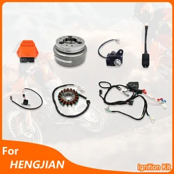 For DT230 MT250 KEWS HENGJIAN Loncin Ignition Kit Magnetic Steel Rotor Servo Complete Electrical Harness CDI Igniter