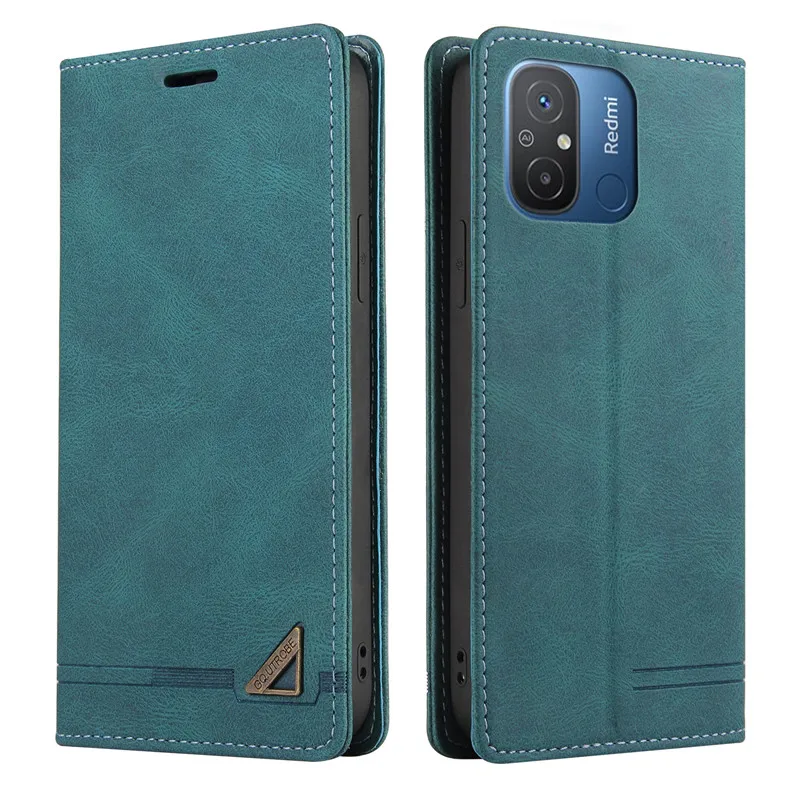 Magnetic Wallet Flip Cover Case For Xiaomi Redmi 12C 10C 10A 11A 10 Redmi10 Prime 2022 5G Cover Anti-theft Leather Phone Bags