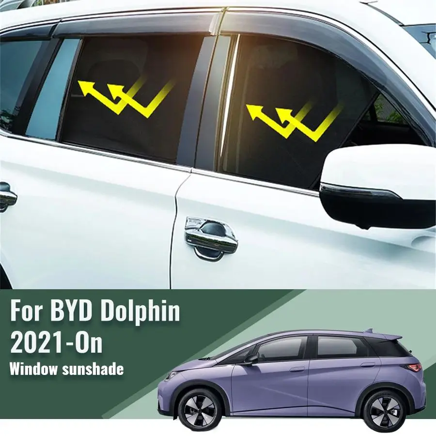 

For BYD Dolphin EV1 Atto 1 2024 2023 2021 2022 Rear Side Window Sun Shade Visor Car Sunshade Front Windshield Vehicle Curtain