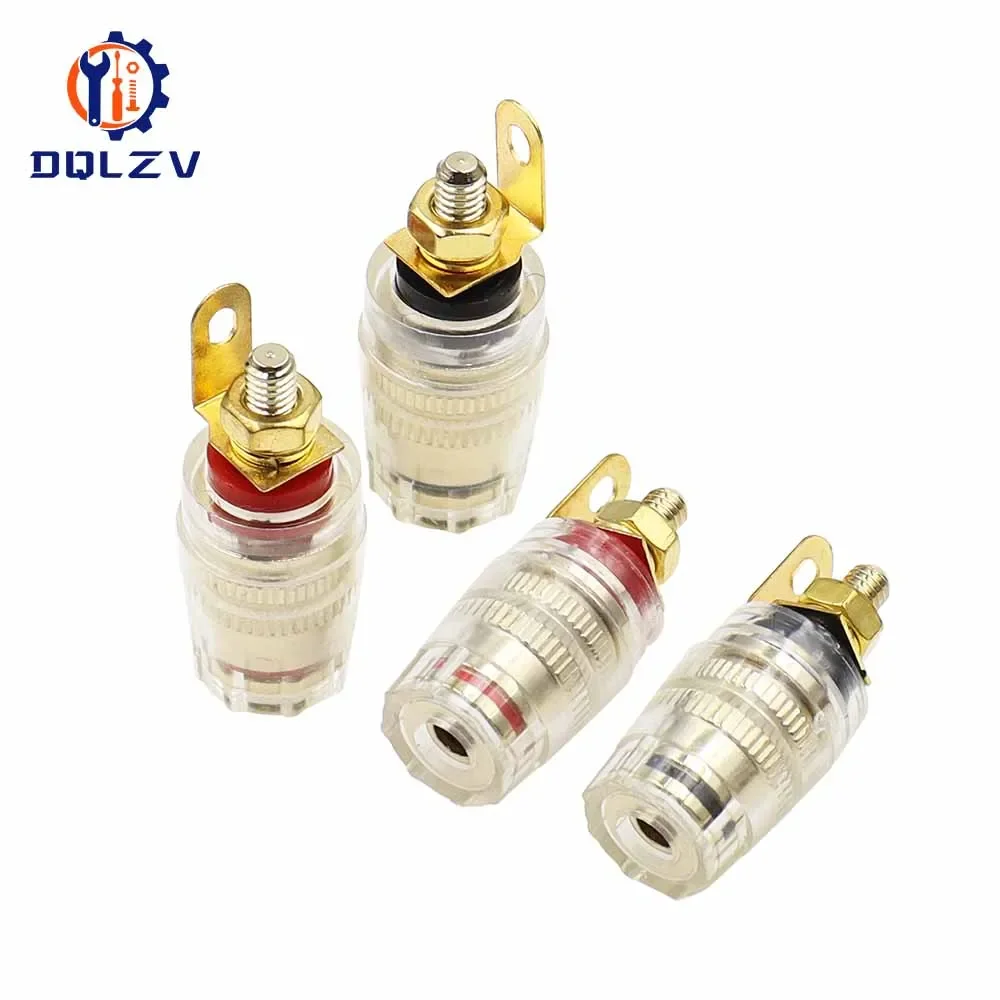 Speaker Terminal Binding Post 4mm Banana Plug Socket Low Frequency Amplifier Connector for Loudspeakers