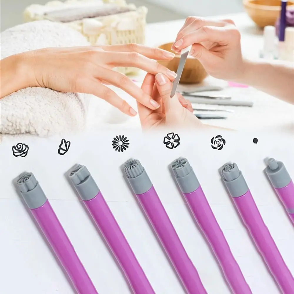 4/610/15PCS Manicure Tools Nail Art Stamp Pen Set Flower Painting Drawing Nail Art Brush Nail Decoration Tool Durable