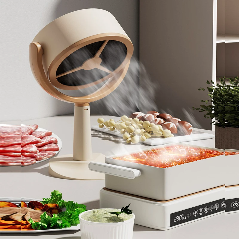 

Desktop Range Hood Portable Kitchen Hood Stove Hood Vent Multiple Filters Grease Pump Anti-Fingerprint For Camping Indoor BBQ