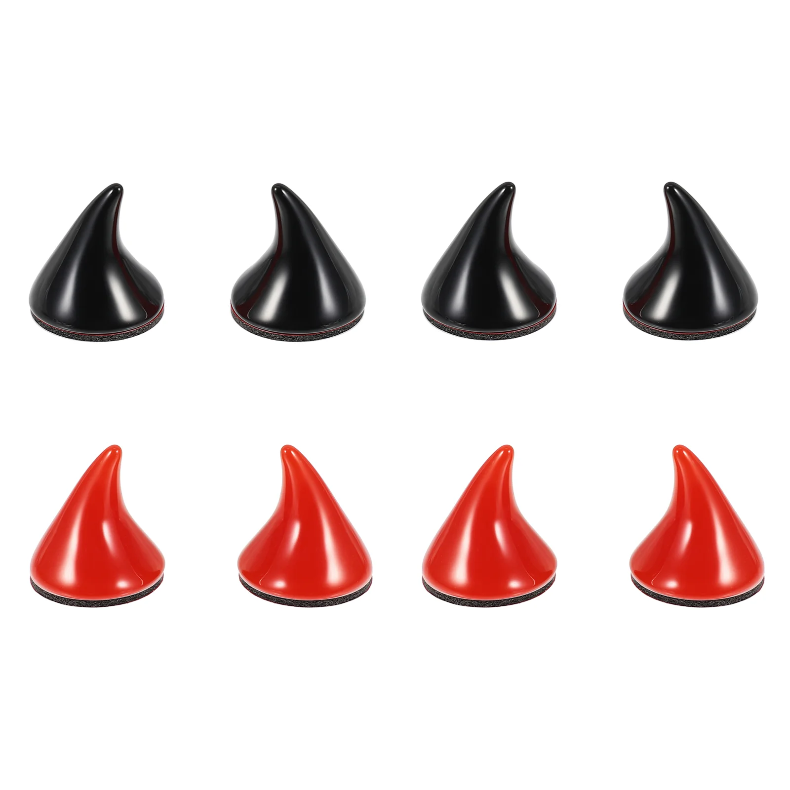 8 Pcs Horns Evil Decors for Motorcycle Accessories Demon Decorations Car