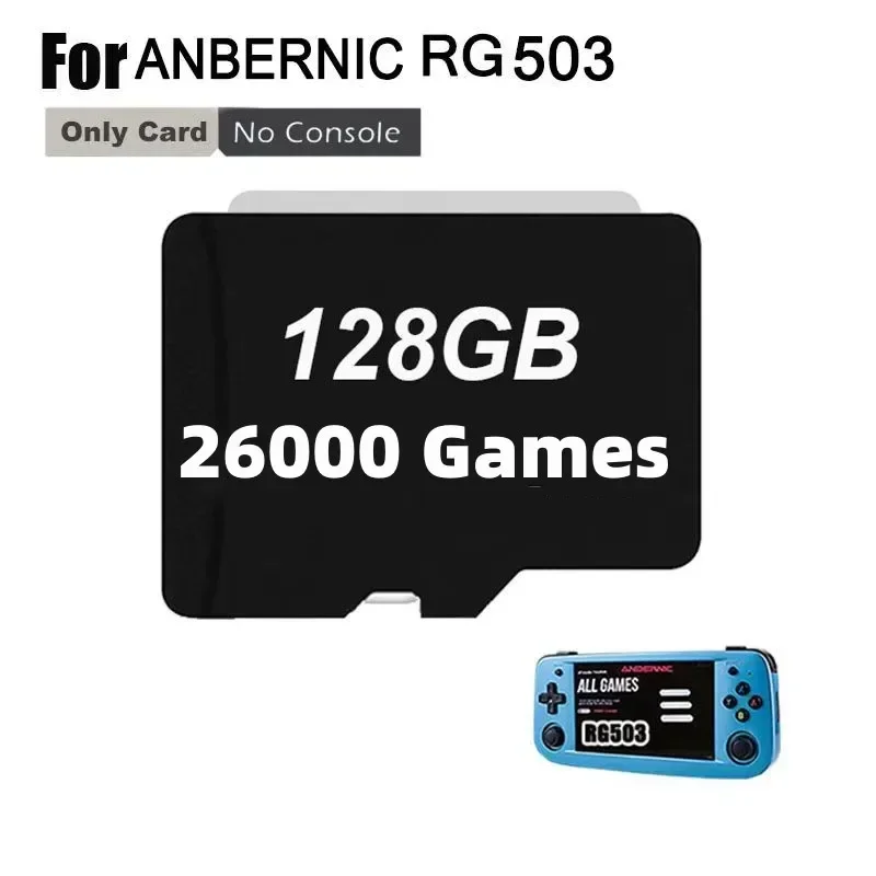 HOT 512GB 80000 Games ANBERNIC RG503 TF Card Preloaded Games for
