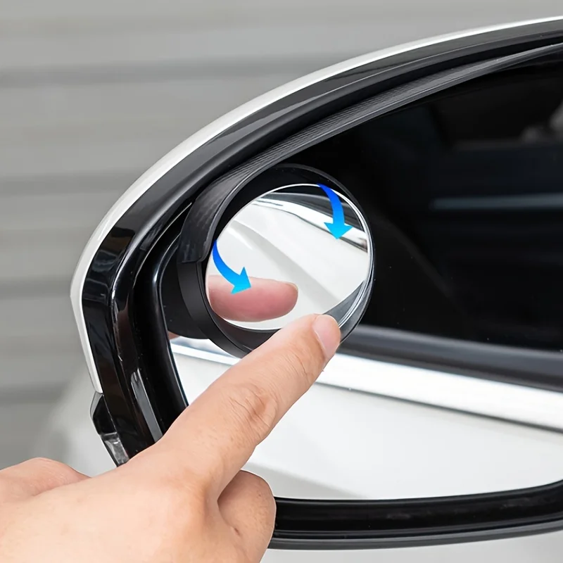 2-Pack Car Blind Spot Mirrors, Multifunctional Integrated Rearview Mirror Rain Shields, Cover for Rainy Days, Expands Visibility