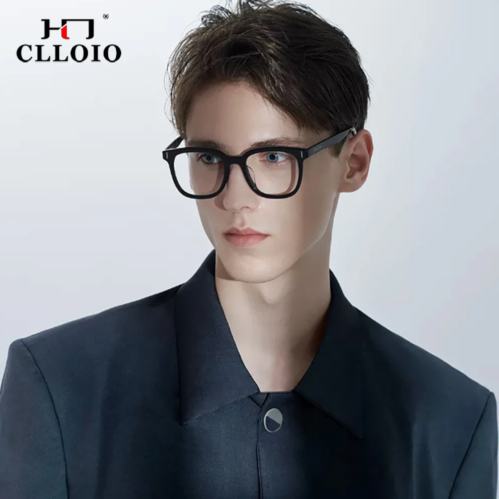 CLLOIO Transparent Eyeglasses Women Men Anti Blue Light Glasses Frames Female Male Computer Eyewear Clear Optical Myopia Frame