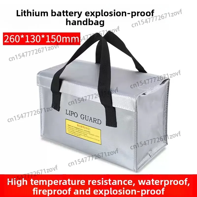 Lipo Battery Safe Bag Fireproof Large Capacity Hand Bag for Charge & Storage Multi-Purpose Explosionproof Battery Safety Pouch