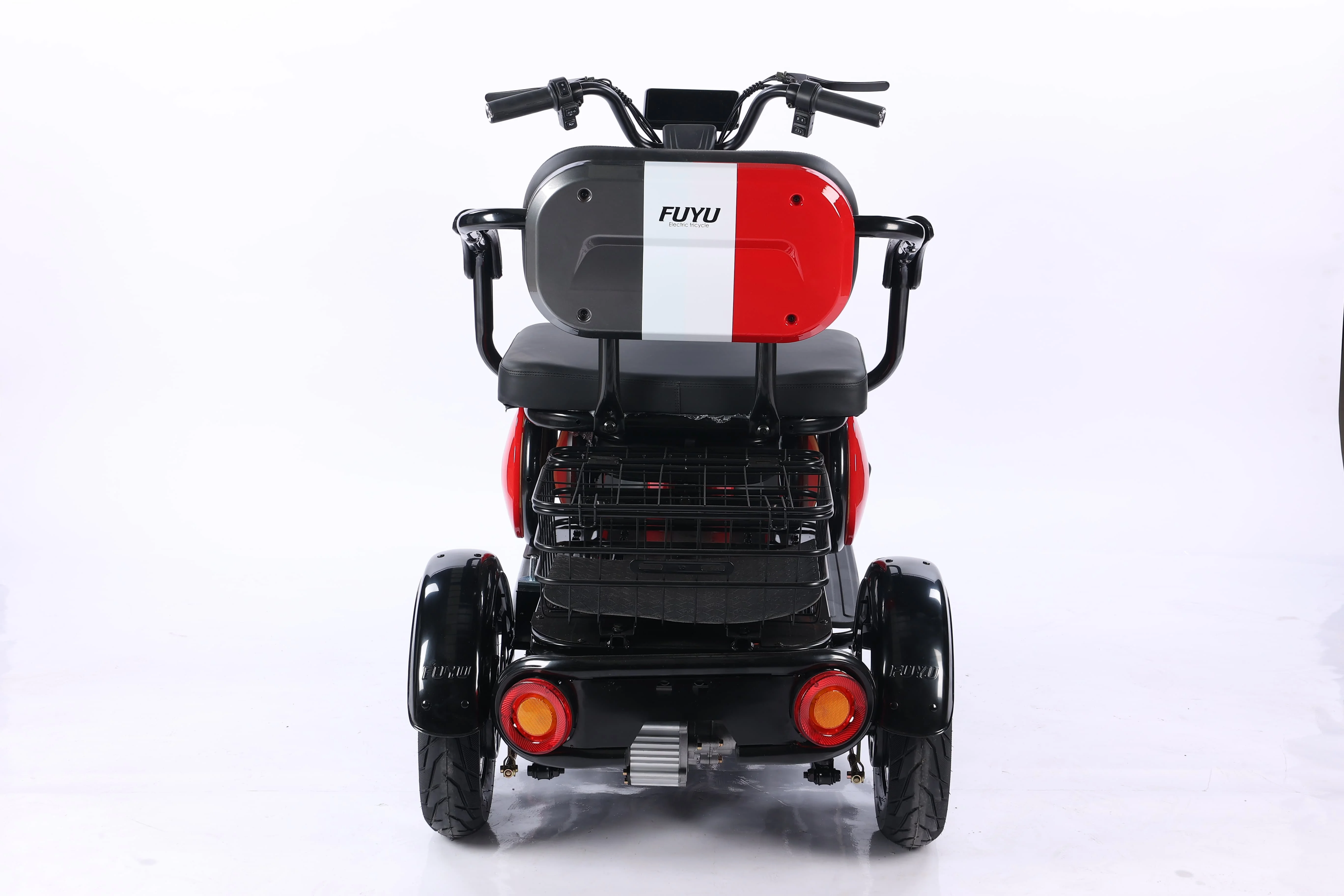 مصنع توريد جديد خفيف الوزن 48 فولت 500 واط دراجة ثلاثية العجلات الكهربائية مفتوحة الجسم ثلاثة مقاعد مع مقعد الطفل #6