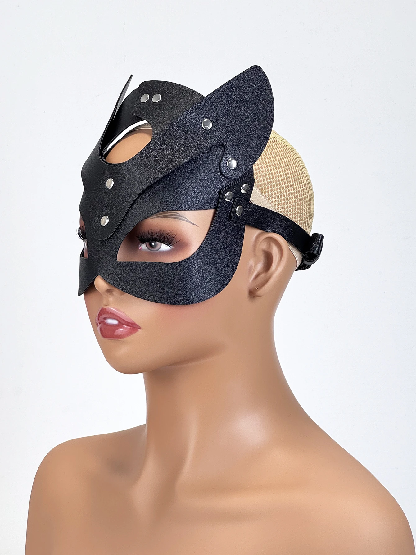 Frauen Sexy Maske Augenbinde Cosplay PU Leder Einstellbare Maske Maskerade Ball Ausgefallene Masken Halloween Party Maske Zubehör