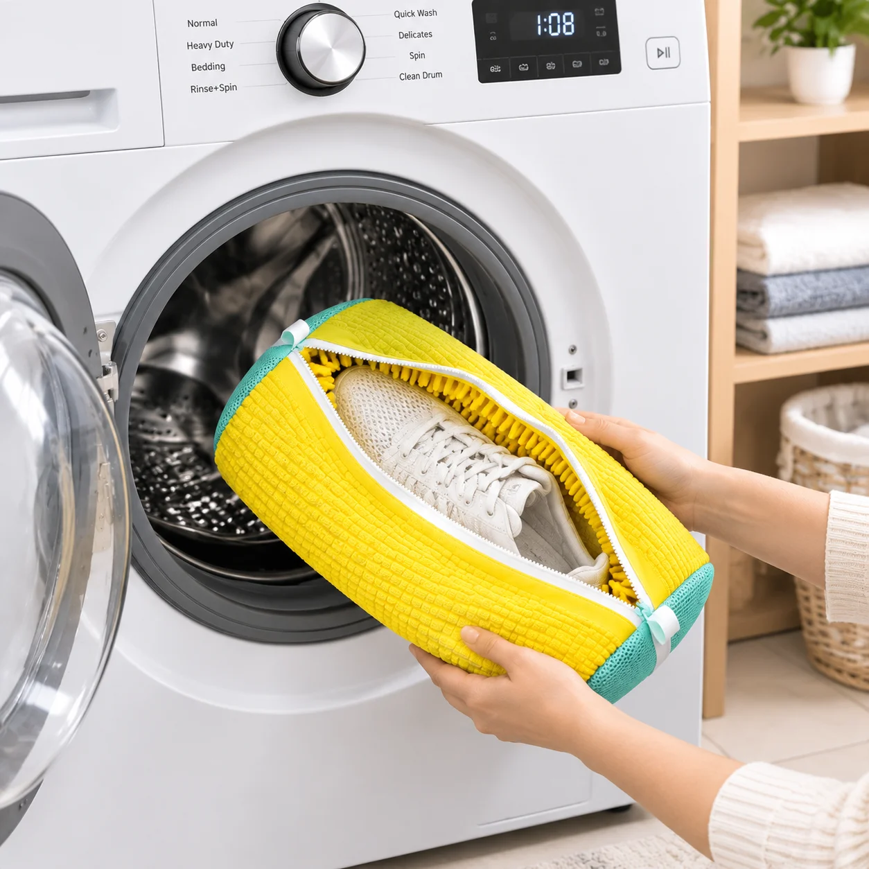 Sneaker Protector - Reusable Shoe Laundry Washing Bag, Durable