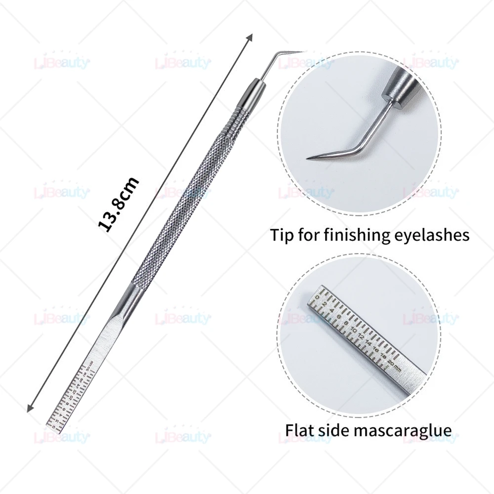 Libeauty 1 Pair Professional Eyelash Tweezers 3D Volume Eyelash Extension Lash Eyebrow Excellent Closure Grafting Eyelash Tools