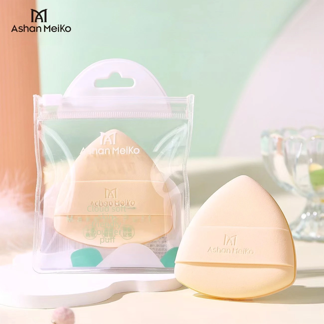 Thick Triangular Air Cushion Puff Concealer Foundation Detail Puff. Cosmetic Sponges Beauty Tools