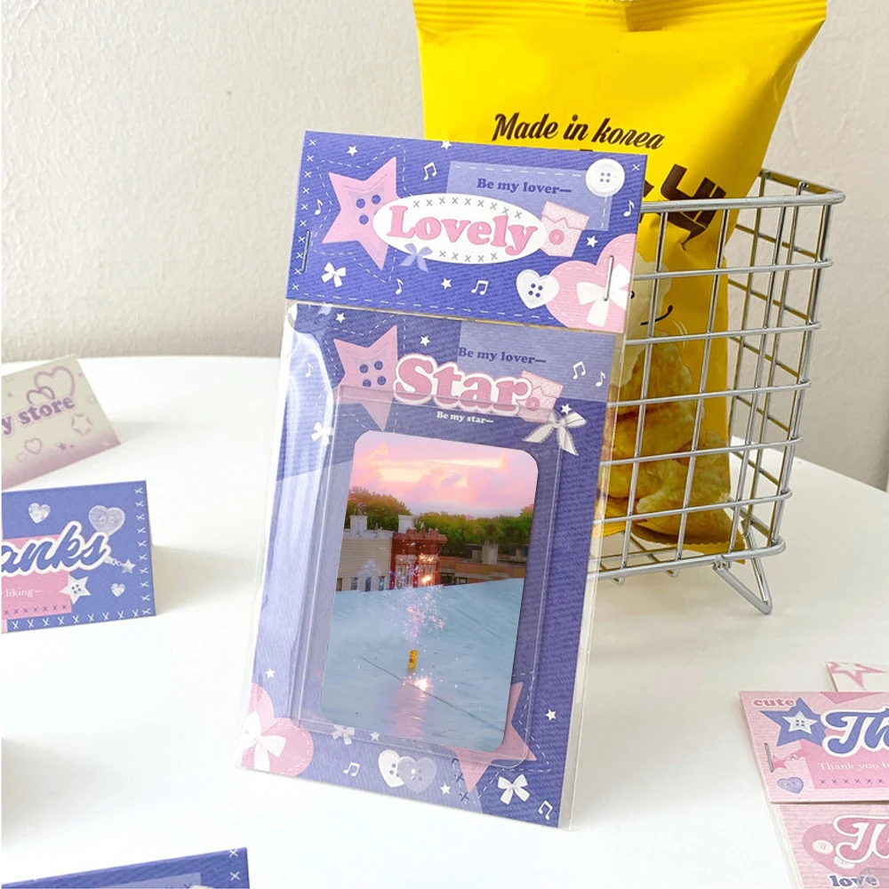 10PCS Lovely Card Head Paper Card Back Card Protective Packaging Gift DIY Material Art Supplies Student Stationery Korean Style