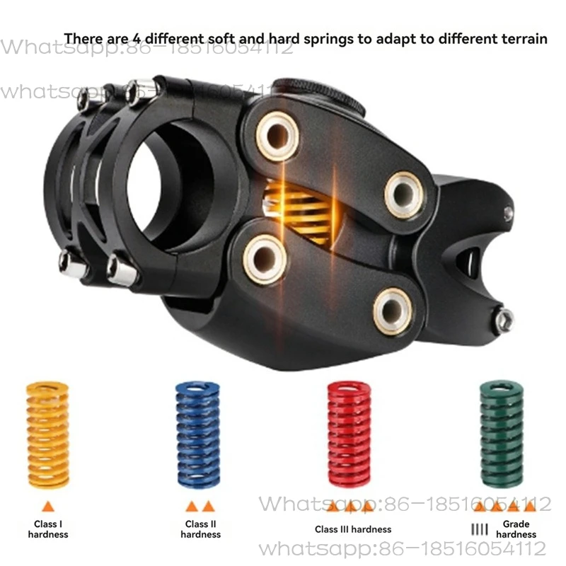 MTB Mountain Bike Suspension Stem 90MM Off-Road Touring Cycling Road Bicycle Shock Absorbing Riser Four Links Stem