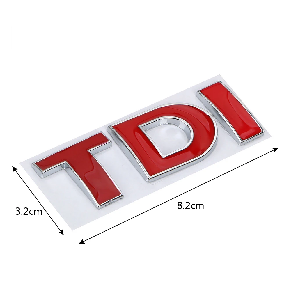 ملصق حقن مباشر توربو ، شعار TDI المعدني ثلاثي الأبعاد ، ملصق سيارة ، شارة شعار