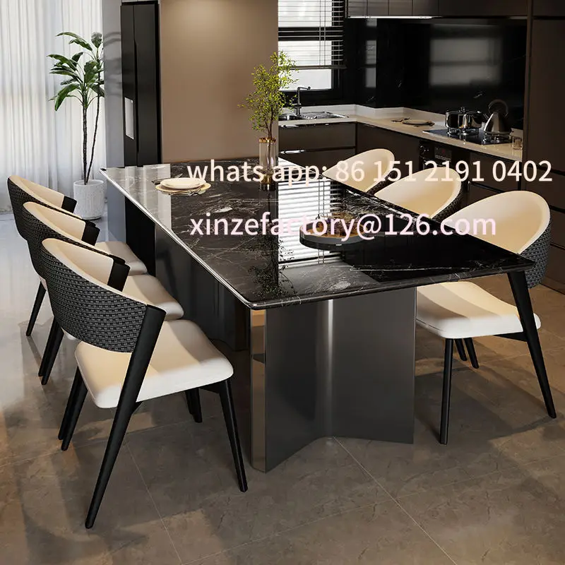 

Customizable dining table thickened panel modern simple small apartment